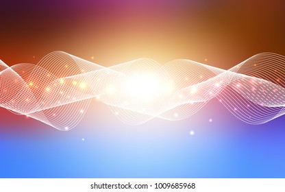 Light Multicolor vector layout with festival confetti. Confetti on blurred abstract background with colorful gradient. New design for ad, poster, banner of your Party.