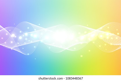 Light Multicolor vector layout with festival confetti. Blurred decorative design in anniversary style with confetti. The pattern can be used for carnival, festival leaflets.