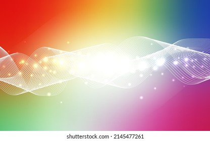 Diseño vectorial multicolor claro con confeti de festival. Decoración borrosa en estilo de aniversario con confeti. El patrón se puede usar para regalos de cumpleaños, felicitaciones.