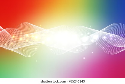 Light Multicolor vector layout with festival confetti. Blurred decorative design in anniversary style with confetti. The pattern can be used for birthday gifts, congratulations.
