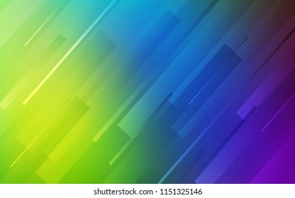 Light Multicolor vector layout with flat lines. Decorative shining illustration with lines on abstract template. Pattern for your busines websites.
