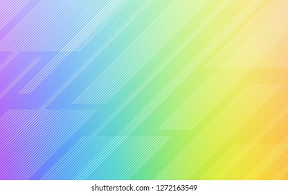 Light Multicolor vector layout with flat lines. Blurred decorative design in simple style with lines. Best design for your ad, poster, banner.