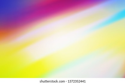 Light Multicolor vector layout with flat lines. Lines on blurred abstract background with gradient. Template for your beautiful backgrounds.