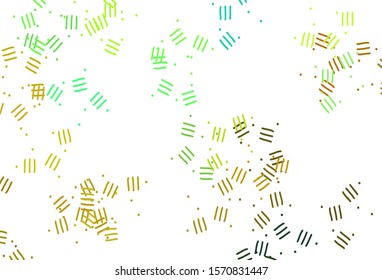 Light Multicolor vector layout with flat lines, dots. Blurred decorative design in simple style with lines. Pattern for ads, posters, banners.