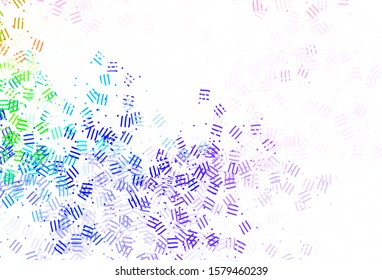 Light Multicolor vector layout with flat lines, dots. Shining colored illustration with sharp stripes. Template for your beautiful backgrounds.