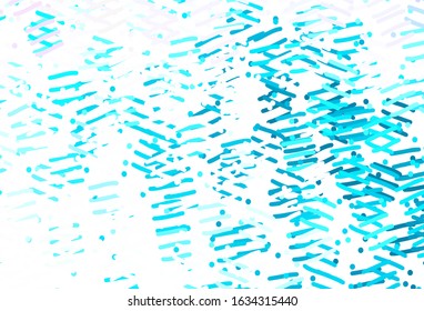 Light Multicolor vector layout with flat lines. Lines on blurred abstract background with gradient. Pattern for ad, booklets, leaflets.