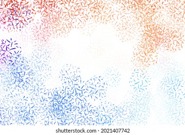 Light Multicolor vector layout with flat lines. Lines on blurred abstract background with gradient. Template for your beautiful backgrounds.