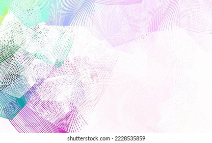Light Multicolor vector layout with flat lines. Lines on blurred abstract background with gradient. Pattern for ad, booklets, leaflets.