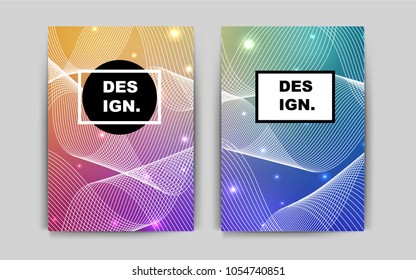Light Multicolor vector layout for Leaflets. Beautiful colored sample in A4 size. Completely new template for your brand book.