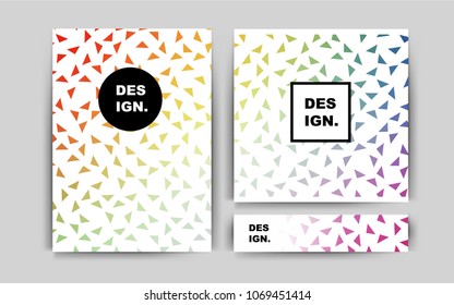 Light Multicolor vector layout for Leaflets. Web interface on abstract background with colorful gradient. Beautiful design for cover of notepads.