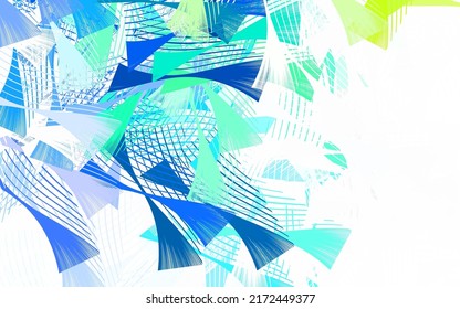 Light Multicolor Vector Layout With Lines, Triangles. Glitter Abstract Illustration With Triangular Shapes. Best Smart Design For Your Business.