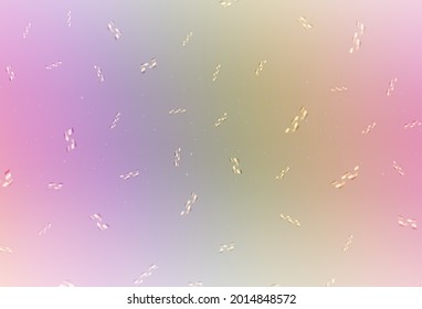 Light Multicolor vector layout in New Year style. Simple gradient illustration with Christmas attributes. Pattern for school, grammar websites.