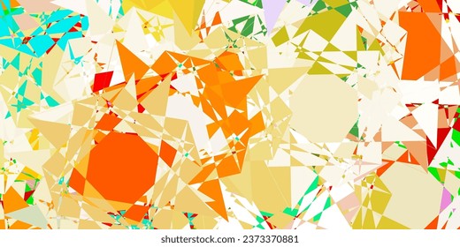 Diseño vectorial multicolor claro con formas triangulares. Ilustración abstracta inteligente con formas triangulares de estilo moderno. Plantilla para comerciales.