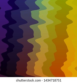 Light Multicolor vector layout with wry lines. Illustration in abstract style with gradient curved.  Best design for your posters, banners.