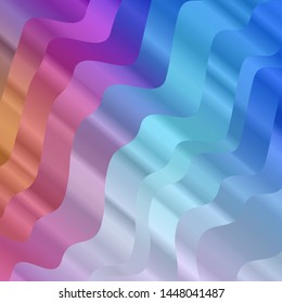Light Multicolor vector layout with wry lines. Bright sample with colorful bent lines, shapes. Smart design for your promotions.