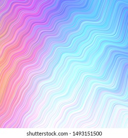 Light Multicolor vector layout with wry lines. A completely new colorful illustration in simple style. New composition for your brand book.