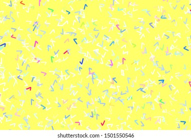 Light Multicolor vector layout with wry lines. Colorful abstract illustration with gradient lines. A new texture for your  ad, booklets, leaflets.