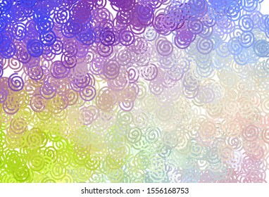 Light Multicolor vector layout with wry lines. An elegant bright illustration with gradient. Brand new design for your ads, poster, banner.