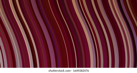 Light Multicolor vector layout with wry lines. Gradient illustration in simple style with bows. Template for your UI design.