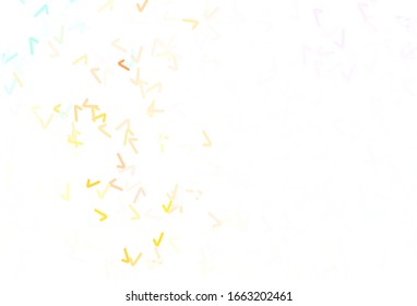 Light Multicolor vector layout with wry lines. Colorful illustration in abstract style with gradient. Template for cell phone screens.