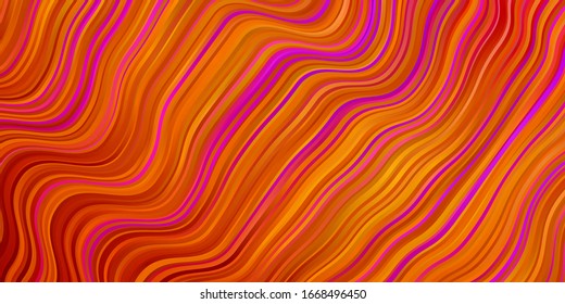Light Multicolor vector layout with wry lines. Bright sample with colorful bent lines, shapes. Pattern for websites, landing pages.