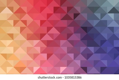 Light Multicolor vector low poly background. Shining colored illustration in a brand-new style. The template can be used as a background for cell phones.