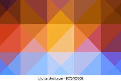 Light Multicolor vector low poly texture. Colorful abstract illustration with gradient. The polygonal design can be used for your web site.