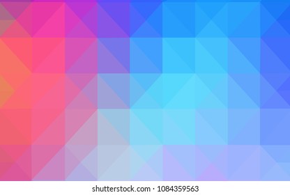 Light Multicolor vector low poly cover. Colorful abstract illustration with triangles. A completely new template for your banner.