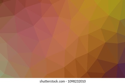 Light Multicolor vector low poly texture. Polygonal abstract illustration with gradient. Template for cell phone's backgrounds.