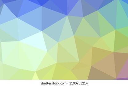 Light Multicolor vector low poly texture. Creative illustration in halftone style with triangles. Completely new template for your banner.
