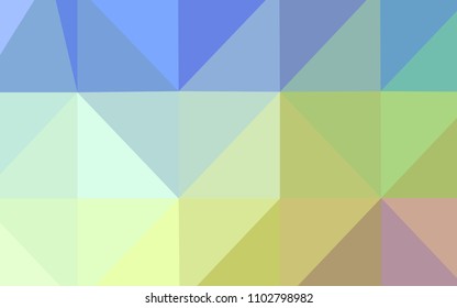 Light Multicolor vector low poly cover. Modern geometrical abstract illustration with gradient. That pattern can be used as a part of a brand book.