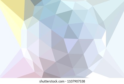 Light Multicolor vector low poly cover with a diamond. Polygonal illustration, which consists of triangles. Pattern for a brand book's backdrop.