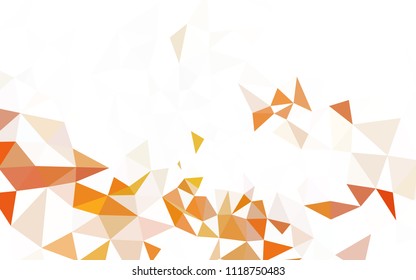Light Multicolor vector low poly cover. Polygonal abstract illustration with gradient. Best triangular design for your business.