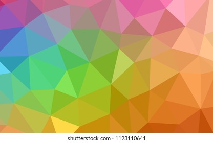 Light Multicolor vector low poly texture. Glitter abstract illustration with an elegant triangles. New template for your brand book.