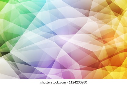 Light Multicolor vector low poly cover. A sample with polygonal shapes. A new texture for your web site.
