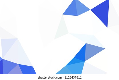 Light Multicolor vector low poly layout. Polygonal abstract illustration with gradient. A completely new design for your leaflet.