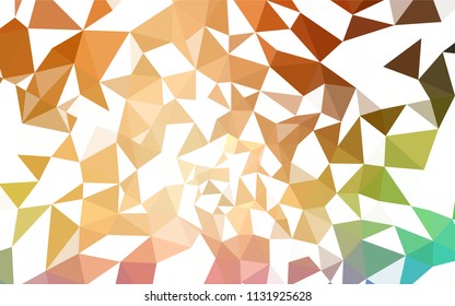 Light Multicolor vector low poly layout. Glitter abstract illustration with an elegant triangles. A new texture for your web site.