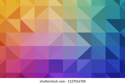 Light Multicolor vector low poly layout. Colorful abstract illustration with triangles. Triangular pattern for your design.