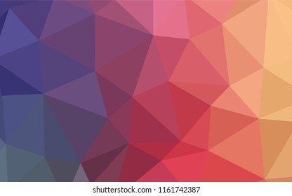 Light Multicolor vector low poly layout. Shining polygonal illustration, which consist of triangles. Pattern for a brand book's backdrop.