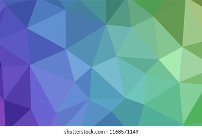 Light Multicolor vector low poly layout. Glitter abstract illustration with an elegant triangles. A completely new design for your leaflet.