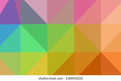 Light Multicolor vector low poly layout. Geometric illustration in Origami style with gradient.  Textured pattern can be used for background.