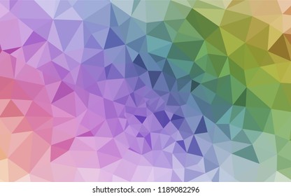 Light Multicolor vector low poly texture. Glitter abstract illustration with an elegant triangles. Textured pattern for your backgrounds.