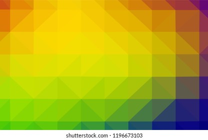 Light Multicolor vector low poly layout. Glitter abstract illustration with an elegant triangles. New template for your brand book.