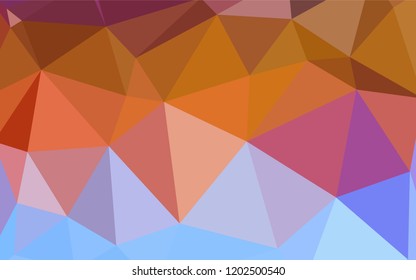 Light Multicolor vector low poly texture. Elegant bright polygonal illustration with gradient. Completely new template for your banner.