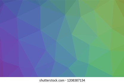 Light Multicolor vector low poly texture. Modern abstract illustration with triangles. Completely new template for your banner.