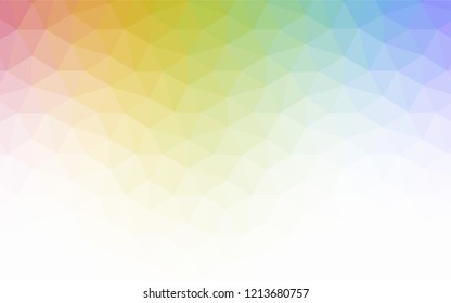 Light Multicolor vector low poly cover. Creative geometric illustration in Origami style with gradient. Brand new design for your business.