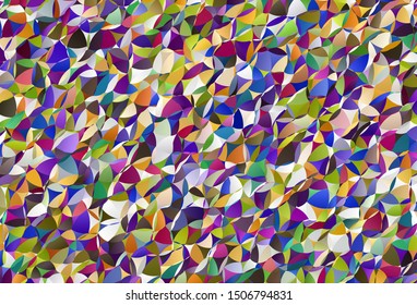 Light Multicolor vector low poly background. Triangular geometric sample with gradient.  A new texture for your web site.