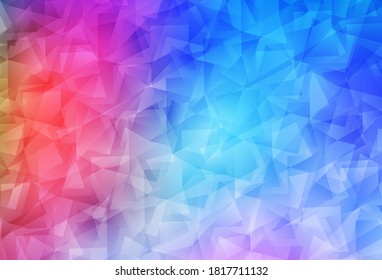 Vector multicolor claro de baja textura de poli. Muestra con formas poligonales. Nuevo estilo para su diseño de negocio.