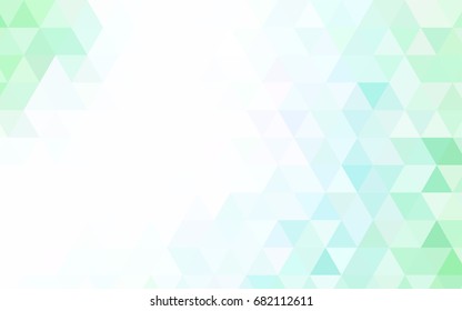 Light Multicolor vector low poly pattern. Geometric illustration in Origami style with gradient.  A new texture for your design.