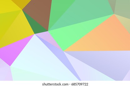 Light Multicolor vector low poly template. Shining colored illustration in a brand-new style. A completely new design for your business.